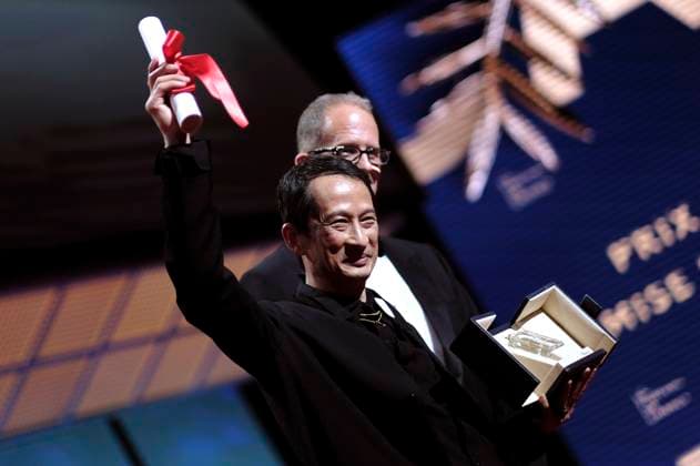 Pete Docter and Tran Anh Hung with the award for best director for La passion de Dodin Bouffant at the award ceremony at the Festival de Cannes 2023 76 Cannes International Film Festival at the Palais des Festivals Cannes, 27 05 2023 Foto:xD.xBedrosianx xFuturexImage