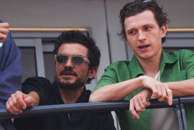 Entertainment Themen der Woche KW21 Entertainment Bilder des Tages May 28, 2023, Monte Carlo, Monaco: Tom Holland and Orlando Bloom are seen before the start of the F1 Grand Prix of Monaco at Circuit de Monaco on May 27, 2023 in Monte-Carlo, Monaco. Monte Carlo Monaco - ZUMAz156 20230528_zip_z156_068 Copyright: xBeataxZawrzelx