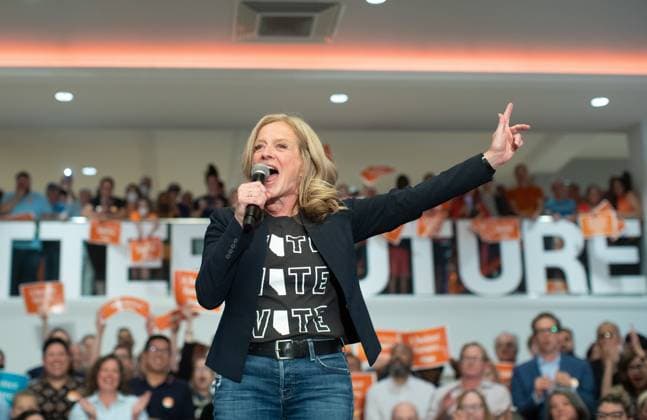 May 28, 2023, EDMONTON, AB, CANADA: Leader of the NDP Rachel Notley speaks during a campaign rally in Edmonton Alberta on Sunday May 28, 2023. EDMONTON CANADA  - ZUMAc35_ 20230528_zaf_c35_029 Copyright: xJasonxFransonx
