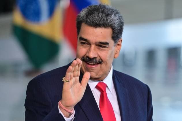 BRASÍLIA, DF - 29.05.2023: LULA RECEBE NICOLÁS MADURO EM BRASÍLIA - Photo, Nicolás Maduro President of Venezuela. This Monday (29) President Lula receives the President of Venezuela, Nicolás Maduro at the Planalto Palace. x2381317x  TonxMolina