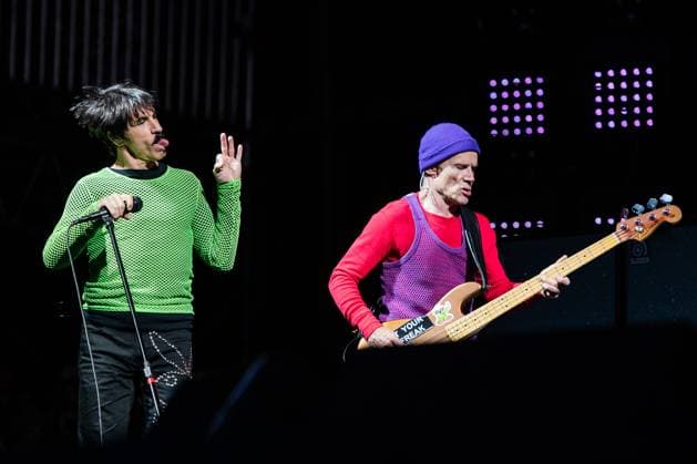 May 28, 2023, NAPA, CA, USA: Anthony Kiedis and Flea of the Red Hot Chili Peppers perform on Day 3 of BottleRock Napa Valley Music Festival at Napa Valley Expo on May 28, 2023 in Napa, California. NAPA USA - ZUMAs181 20230528_zea_s181_160 Copyright: xChrisxTuitex