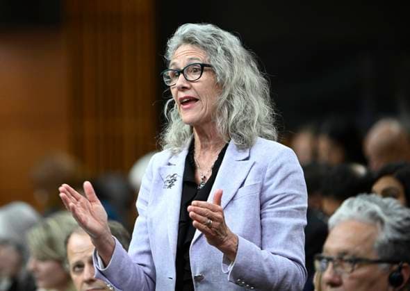 May 29, 2023, Ottawa, ON, CAN: Minister of Fisheries, Oceans and the Canadian Coast Guard Joyce Murray rises during Question Period in the House of Commons on Parliament Hill in Ottawa on Monday, May 29, 2023. Ottawa CAN  - ZUMAc35_ 20230529_zaf_c35_091 Copyright: xJustinxTangx