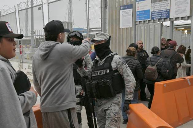 May 29, 2023, Tijuana, Baja California, Mexico: Around thirty migrants from the countries of Russia, Mexico, Venezuela, Colombia and some Central American nations began camping outside the Tijuana-San Ysidro Port of Entry on Monday, May 29, 2023 due to a growing frustration in the CBPOne asylum appÃ¢â‚¬â ¢s technician bugs and oversaturated appointment schedule in use by many people throughout the US-Mexico Southern Border after Title 42 was lifted and Title 8 was implemented thereafter as its replacement as border policy. Tijuana Mexico - ZUMAm180 20230529_zip_m180_013 Copyright: xCarlosxA.xMorenox