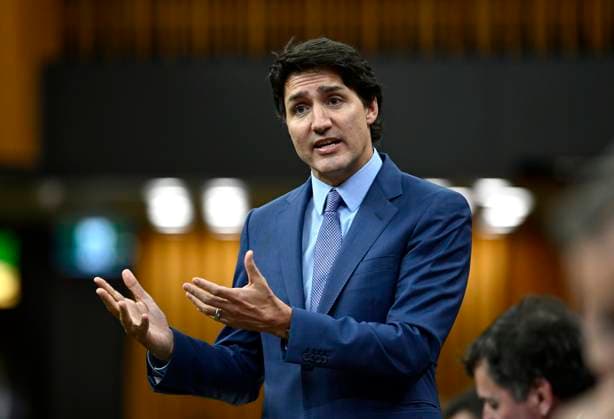 May 30, 2023, Ottawa, ON, CAN: Prime Minister Justin Trudeau rises during Question Period in the House of Commons on Parliament Hill in Ottawa on Tuesday, May 30, 2023. Ottawa CAN  - ZUMAc35_ 20230530_zaf_c35_051 Copyright: xJustinxTangx
