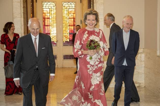 Entertainment Bilder des Tages Queen Mathilde of Belgium arrives for the start of the finals of the 2023 edition of the Queen Elisabeth Voice Competition, the tenth edition, at the Brussels Bozar concert hall, Thursday 01 June 2023.  NICOLASxMAETERLINCK 68265016
