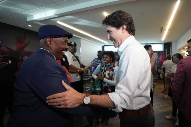 June 1, 2023, TORONTO, ON, CANADA: Prime Minister Justin Trudeau meets with anti-gun violence stake holders before a news conference at the OVO Athletic Centre in Toronto on Thursday, June 1, 2023. TORONTO CANADA  - ZUMAc35_ 20230601_zaf_c35_134 Copyright: xNathanxDenettex