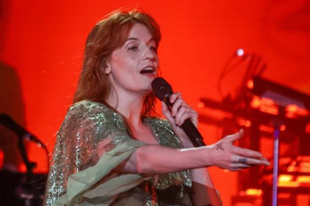 SÃO PAULO, SP - 04.06.2023: MITA FESTIVAL EM SÃO PAULO - Singer Florence Welch performs with Florence + The Machine at the second edition of the MITA Festival in São Paulo held in Novo Anhangabaú, downtown, this Sunday night (04) x2384574x  YurixMurakami