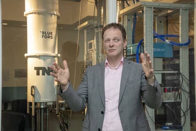 News Themen der Woche KW23 News Bilder des Tages TNO Semicon CEO Rogier Verberk pictured during a visit to TNO, part of a visit of the Belgian press to the Netherlands, Monday 05 June 2023, in Den Haag. The visit is organized by the RVO Netherlands Enterprise Agency and the Dutch embassy in Belgium in preparation of the upcoming state visit of the Dutch Royals to Belgium.  NICOLASxMAETERLINCK 68447263
