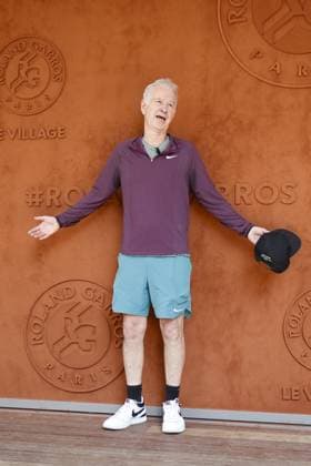 John McEnroe CELEBRITES : Roland-Garros 2023 - Paris - 06 06 2023 MichaelBaucher Panoramic 