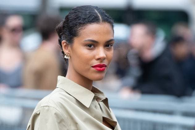 PFW - Miu Miu Arrivals AM Tina Kunakey attending the Miu Miu Womenswear Fall Winter 2023-2024 show as part of Paris Fashion Week in Paris, France on March 06, 2023. Photo by Aurore Marechal ABACAPRESS.COM Paris France  Copyright: xMarechalxAurore ABACAx 845014_069 MarechalxAurore ABACAx 845014_069