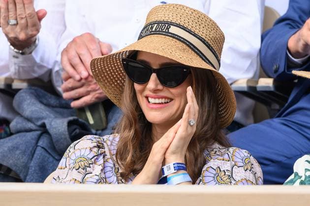 French Open - Natalie Portman In The Stands Natalie Portman attends the 2023 French Open at Roland Garros on June 7, 2023 in Paris, France. Photo by ABACAPRESS.COM Paris France  Copyright: xABACAx 856145_020 ABACAx 856145_020