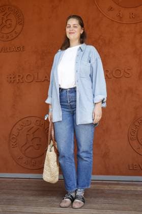 Marie-Ange Casta CELEBRITES : Roland-Garros 2023 - Paris - 08 06 2023 MichaelBaucher Panoramic 