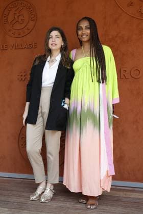 Clou et Imany CELEBRITES : Roland-Garros 2023 - Paris - 08 06 2023 MichaelBaucher Panoramic 