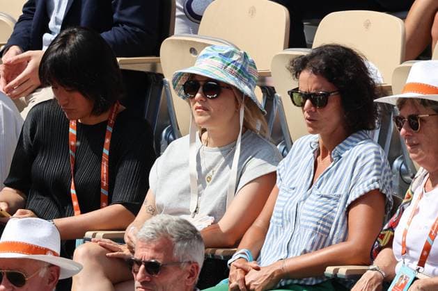 Roland Garros 2023 - Celebrities In The Stands - Day 12 NB Berengere Krief in the stands during French Open Roland Garros 2023 on June 08, 2023 in Paris, France. Photo by Nasser Berzane ABACAPRESS.COM Paris France  Copyright: xBerzanexNasser ABACAx 856289_030 BerzanexNasser ABACAx 856289_030