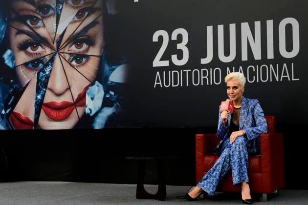 June 8, 2023, Mexico City, Mexico City, Mexico: The Spanish singer, songwriter, music producer and presenter, Monica Naranjo, during a press conference on June 8, 2023, in Mexico City. Naranjo announced his concerts in several cities in this country after a temporary absence from the stage for health reasons. Mexico City Mexico - ZUMAn296 20230608_zip_n296_005 Copyright: xJorgexNunezx