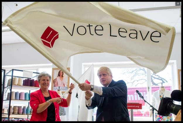 02 09 2022. London, United Kingdom. Prime Minister Boris Johnson - File Pictures. The new leader of the Conservative Party and future Prime Minister will be announced on Monday the 5th of September, 2022. File Picture: 16 05 2016. London, United Kingdom. Boris Johnson campaigning for Vote Leave ahead of the EU referendum. Boris Johnson visits David Nieper , a clothing manufacturers, in Alfreton, UK. Pictured left is Gisela Stuart MP.  Copyright: xBenxStevensx xParsonsxMediax PAR-7829-0007