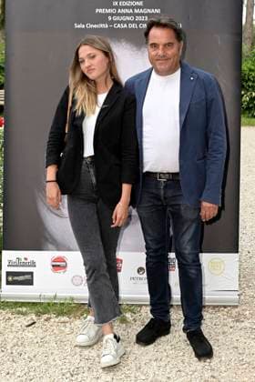 Saverio Vallone with daughter Caterina Vallone at the 9 Premio Anna Magnani 2023 award ceremony at Casa del Cinema Villa Borghese Rome, 09 06 2023 Foto:xA.xM.xTinghinox xFuturexImage