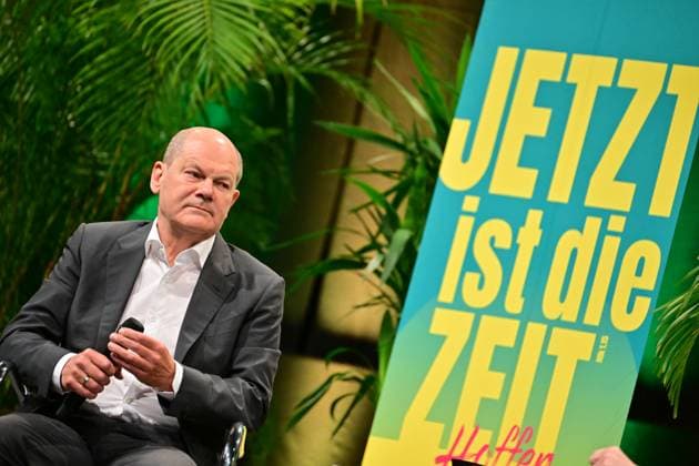 News Themen der Woche KW23 Bundeskanzler Olaf Scholz ist am 10.06.2023 zu Gast bei einem Podium mit dem Titel In bewegten Zeiten gemeinsam gestalten beim 38. Deutschen Evangelischen Kirchentag in Nuernberg. Das groesste christliche Laientreffen in Deutschland findet in diesem Jahr unter der Losung Jetzt ist die Zeit statt. (Siehe epd-Meldung vom 10.06.2023) EDITORIAL USE ONLY *** German Chancellor Olaf Scholz will be a guest on 10 06 2023 at a panel entitled Shaping Together in Turbulent Times at the 38th German Protestant Church Congress in Nuremberg The largest Christian lay meeting in Germany is taking place this year under the slogan Now is the Time See epd news item dated 10 06 2023 EDITORIAL USE ONLY Copyright: epd-bild ThomasxLohnes TL1_7983