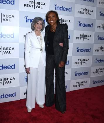 June 10, 2023, New York, New York, USA: Jane Fonda and Robin Roberts Honored at 3rd Annual Harry Belafonte Voices For Social Justice Award at the 2023 Tribeca Film Festival at Spring Studios in New York. New York USA - ZUMAp281 20230610_zea_p281_001 Copyright: xPhotoxImagexPressx