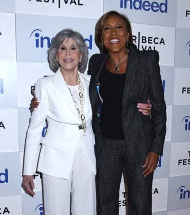 June 10, 2023, New York, New York, USA: Jane Fonda and Robin Roberts Honored at 3rd Annual Harry Belafonte Voices For Social Justice Award at the 2023 Tribeca Film Festival at Spring Studios in New York. New York USA - ZUMAp281 20230610_zea_p281_013 Copyright: xPhotoxImagexPressx