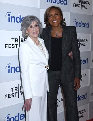 June 10, 2023, New York, New York, USA: Jane Fonda and Robin Roberts Honored at 3rd Annual Harry Belafonte Voices For Social Justice Award at the 2023 Tribeca Film Festival at Spring Studios in New York. New York USA - ZUMAp281 20230610_zea_p281_006 Copyright: xPhotoxImagexPressx