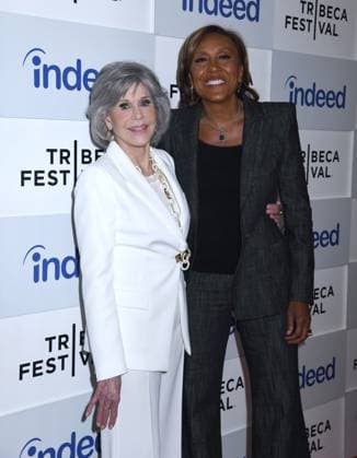 June 10, 2023, New York, New York, USA: Jane Fonda and Robin Roberts Honored at 3rd Annual Harry Belafonte Voices For Social Justice Award at the 2023 Tribeca Film Festival at Spring Studios in New York. New York USA - ZUMAp281 20230610_zea_p281_007 Copyright: xPhotoxImagexPressx