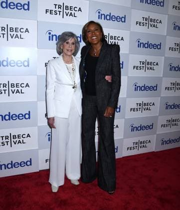 June 10, 2023, New York, New York, USA: Jane Fonda and Robin Roberts Honored at 3rd Annual Harry Belafonte Voices For Social Justice Award at the 2023 Tribeca Film Festival at Spring Studios in New York. New York USA - ZUMAp281 20230610_zea_p281_015 Copyright: xPhotoxImagexPressx