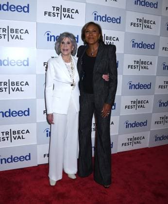 June 10, 2023, New York, New York, USA: Jane Fonda and Robin Roberts Honored at 3rd Annual Harry Belafonte Voices For Social Justice Award at the 2023 Tribeca Film Festival at Spring Studios in New York. New York USA - ZUMAp281 20230610_zea_p281_016 Copyright: xPhotoxImagexPressx