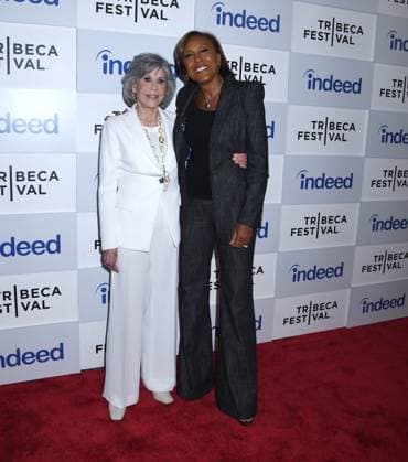 June 10, 2023, New York, New York, USA: Jane Fonda and Robin Roberts Honored at 3rd Annual Harry Belafonte Voices For Social Justice Award at the 2023 Tribeca Film Festival at Spring Studios in New York. New York USA - ZUMAp281 20230610_zea_p281_017 Copyright: xPhotoxImagexPressx