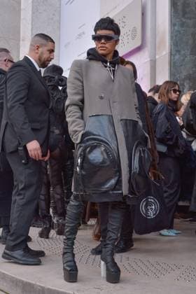 PFW Rick Owens Arrivals JR Teyana Taylor attending the Rick Owens show during Paris Fashion Week in Paris, France on February 27, 2020. Photo by Julien Reynaud APS-Medias ABACAPRESS.COM Paris France  Copyright: xReynaudxJulien APS-Medias ABACAx 722034_006 ReynaudxJulien APS-Medias ABACAx 722034_006