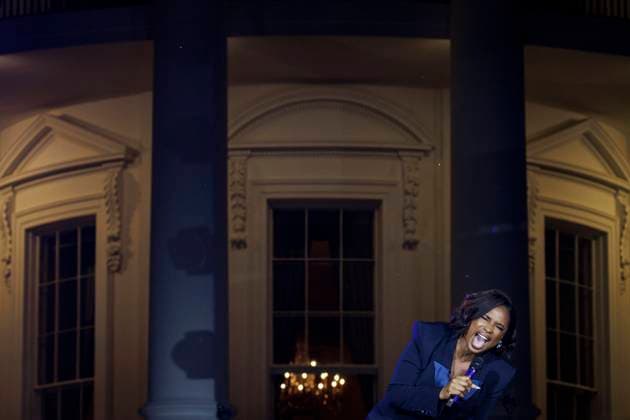 DC: President Biden Hosts a Juneteenth Concert on the South Lawn US singer Jennifer Hudson performs during a Juneteenth concert on the South Lawn of the White House on June 13, 2023 in Washington, D.C. Juneteenth celebrates the emancipation of enslaved African Americans on June 19th and was declared a federal holiday in 2021 by President Joe Biden. (Photo by Samuel Corum Pool ABACAPRESS.COM) Washington The White House DC United States  Copyright: xPool ABACAx 856900_061 Pool ABACAx 856900_061