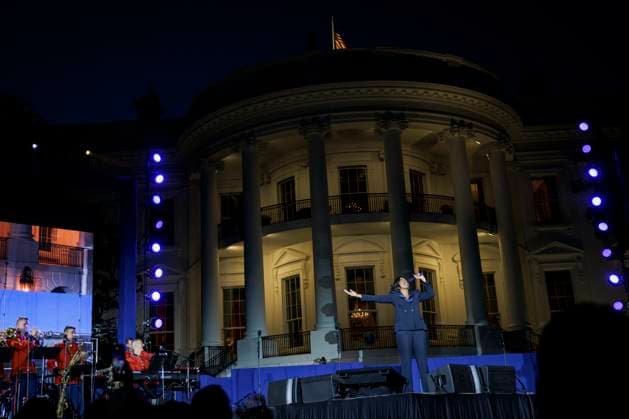 DC: President Biden Hosts a Juneteenth Concert on the South Lawn US singer Jennifer Hudson performs during a Juneteenth concert on the South Lawn of the White House on June 13, 2023 in Washington, D.C. Juneteenth celebrates the emancipation of enslaved African Americans on June 19th and was declared a federal holiday in 2021 by President Joe Biden. (Photo by Samuel Corum Pool ABACAPRESS.COM) Washington The White House DC United States  Copyright: xPool ABACAx 856900_064 Pool ABACAx 856900_064