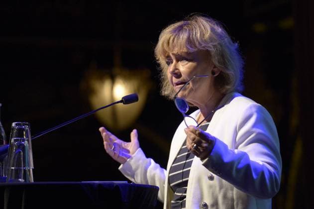 STOCKHOLM 20160117 Beatrice Ask (M) talade vid Riksorganisationen GAPF:s Fadimegala pa Berns salonger pa söndagen. Foto Janerik Henriksson TT kod 10010 Stockholm Sverige x10010x *** STOCKHOLM 20160117 Beatrice Ask M spoke at the national organization GAPFs Fadimegala at Berns salonger on Sunday Photo Janerik Henriksson TT code 10010 Stockholm Sweden x10010x  Copyright: xJanerikxHenriksson TTx GAPF 2016