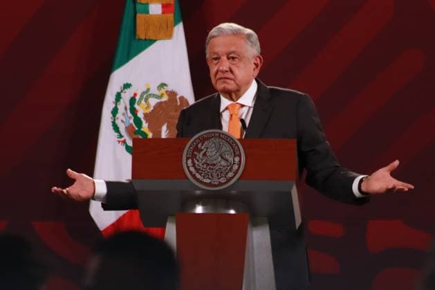 Mexican President, Lopez Obrador Briefing Conference June 15, 2023 in Mexico City, Mexico: President of Mexico Andres Manuel Lopez Obrador, speaks during the briefing morning conference in front of media at the National Palace, on June 15, 2023 in Mexico City, Mexico. (Photo by Carlos Santiago Eyepix Group) Copyright: xCarlosxSantiagox xEyepixxGroupx CS202306156727