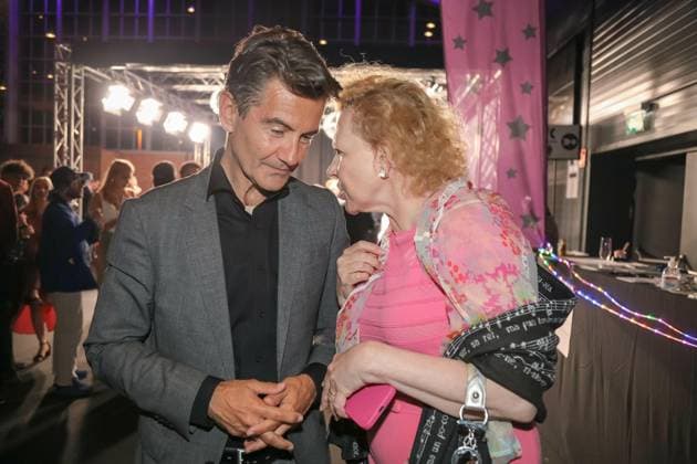 15 06 2023, Globe Vienna, Austrian Film Award 2023, award gala d Academy of Austrian Film in the picture Roland Weißmann ORF Director General, Sunnyi Melles, Austrian Film Award 2023.