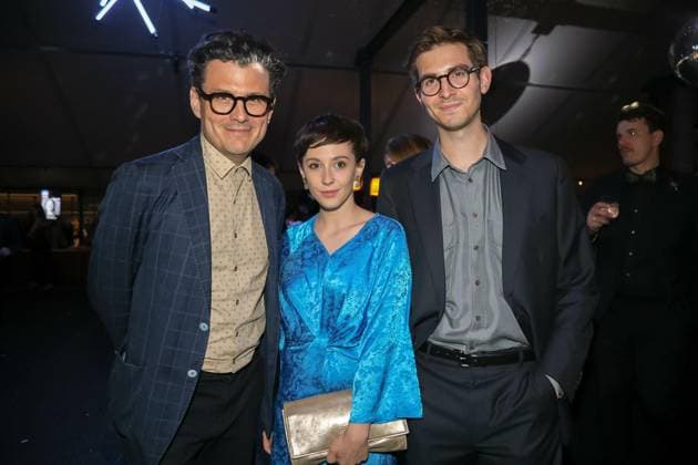 15 06 2023, Globe Vienna, Austrian Film Award 2023, Award Gala d Academy of Austrian Film in the picture Manuel Rubey, Tanja Raunig, Sebastian Huber The daily press, Austrian Film Award 2023.