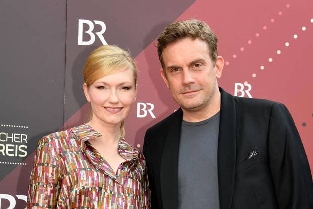 Johanna Christine Gehlen and Sebastian Bezzel at the Bavarian Film Award ceremony on 16 06 2023 in the Prinzregententheater in Munich Bavarian Film Award 2023 in Munich