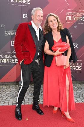 Marie Theres Relin and Sven Oliver Mueller at the Bavarian Film Award ceremony on 16 06 2023 in the Prinzregententheater in Munich Bavarian Film Award 2023 in Munich