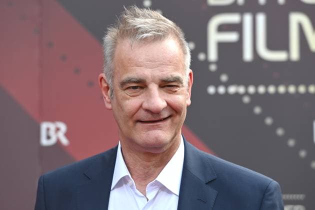Heinrich SCHAFMEISTER Actor , single image,cropped single image,portrait,portrait red carpet,red carpet,Bavarian Film Award 2023 on 16 06 2023 in Prinzregententheater in Munich