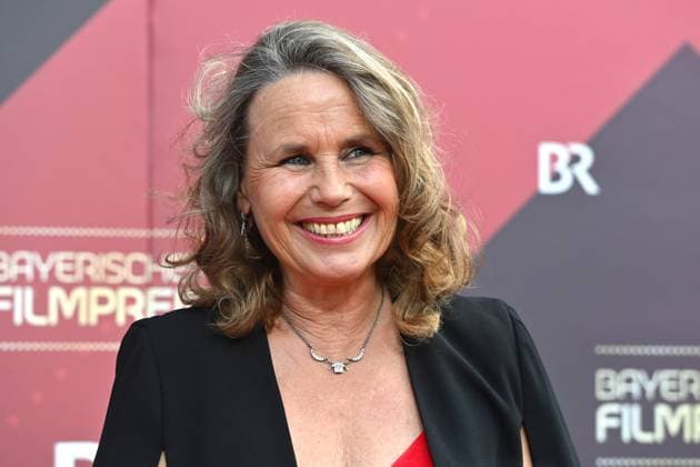 Marie Theres KROETZ RELIN actress, single image, cropped single image, portrait, portrait red carpet, red carpet, Bavarian Film Award 2023 on 16 06 2023 in the Prinzregententheater in Munich