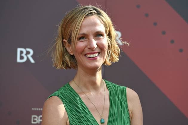 Nathalie Schott actress , single image,cropped single image,portrait,portrait red carpet,red carpet,Bavarian Film Award 2023 on 16 06 2023 in Prinzregententheater in Munich