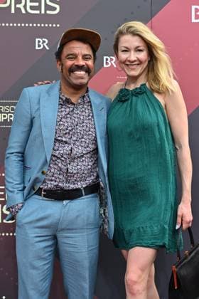 Simon Pearce with Genija Rykova, Red Carpet, Bavarian Film Award 2023 on 16 06 2023 at the Prinzregententheater in Munich, Germany