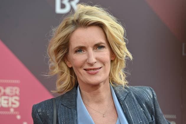 Maria FURTWAENGLER actress, single image, cropped single image, portrait, portrait red carpet, red carpet, Bavarian Film Award 2023 on 16 06 2023 in the Prinzregententheater in Munich