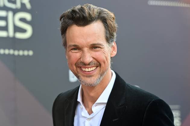 Florian David FITZ actor , single image,cropped single image,portrait,portrait red carpet,red carpet,Bavarian Film Award 2023 on 16 06 2023 in Prinzregententheater in Munich