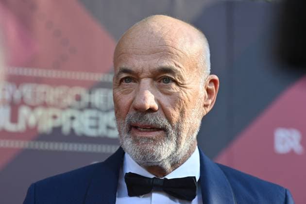 Heiner Lauterbach actor , single image,cropped single image,portrait,portrait red carpet,red carpet,Bavarian Film Award 2023 on 16 06 2023 in Prinzregententheater in Munich
