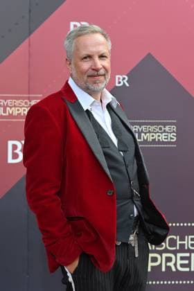 Sven Oliver Mueller producer and showrunner , single image,cropped single image,half figure,half figure red carpet,red carpet,Bavarian Film Award 2023 on 16 06 2023 in Prinzregententheater in Munich