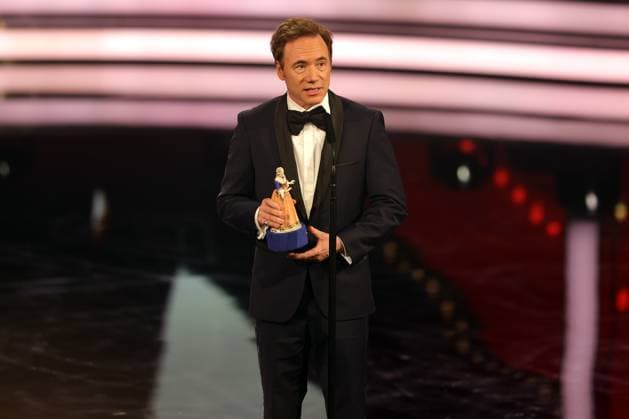Michael Bully Herbig Bavarian Film Award 2022 honorary award winner Michael Bully Herbig during his acceptance speech award ceremony of the 44 Bavarian Film Award 2022 on 16 06 2023 at the Prinzregententheater Munich, Bavaria, Germany