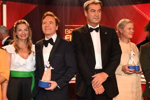 Judith Gerlach, Michael Bully Herbig, Markus Söder Bavarian Film Award 22 Honor, Prize, Award Party Munich 16 June 2023