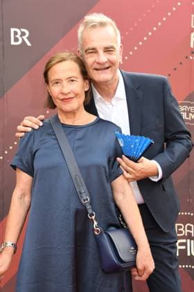 Heinrich Scharfmeister with wife Bavarian Film Award 22 honor, award, prize Prinzregenten Theater Munich 16 June 2023