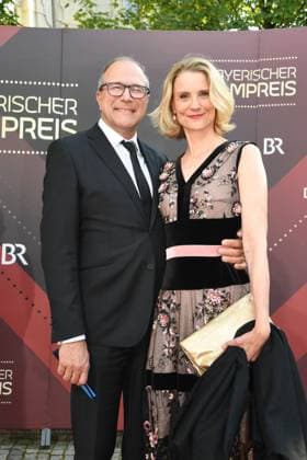 Alexander Hold with wife Michaela Bavarian Film Award 22 Honor, award, prize Prinzregenten Theater Munich 16 June 2023